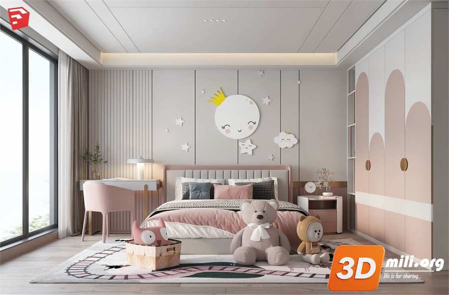 Children Room Scenes Skp FIles 